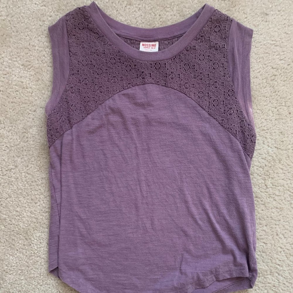 Purple Tank Lace Top
